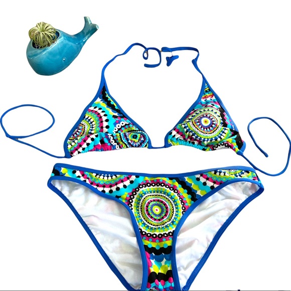 Colourful Mandela print bikini - Picture 2 of 10